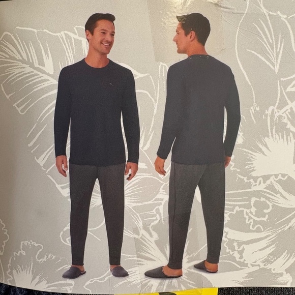 Tommy Bahama Men's Lounge/Pajamas Set, Small, Blue/Gray, NWT - Picture 9 of 15